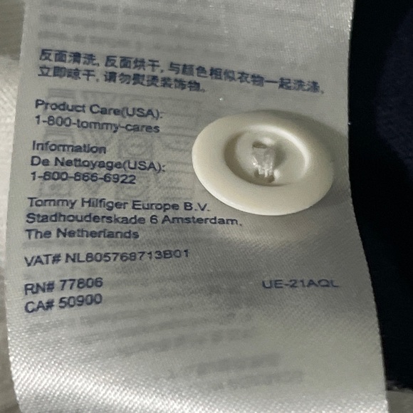 Tommy Hilfiger Rugby Polo Striped Shirt Dress Small Blue White Striped Collared - Picture 11 of 13